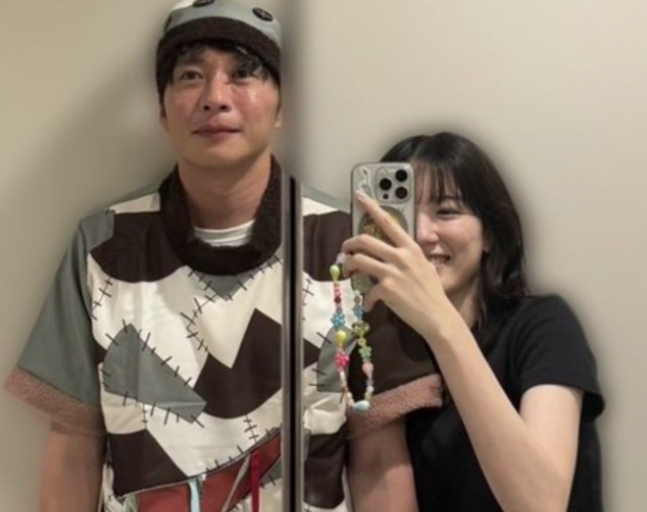 불륜설에 휩싸인 일본 배우 나가노 메이(오른쪽)와 다나케 케이. 엑스(X·옛 트위터)