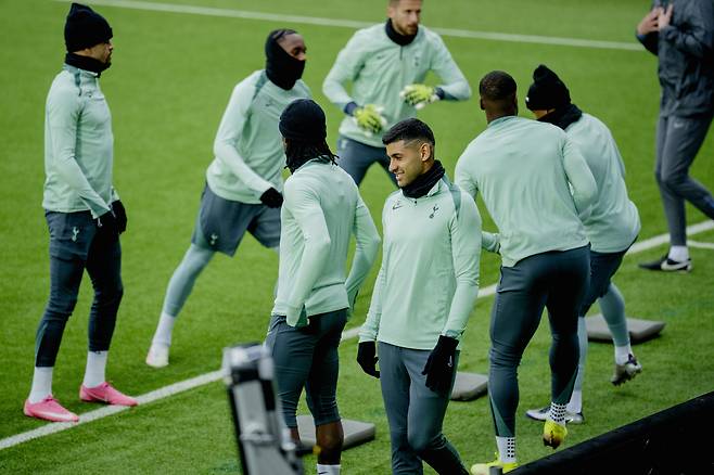 훈련하는 토트넘 선수들. 보되 | AP연합뉴스