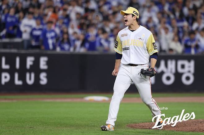 ▲ 여전히 빠른 공을 던질 수 있는 능력을 가졌지만, 문동주는 밸런스를 더 중요하게 생각하며 무리하지 않고 있다. ⓒ한화이글스