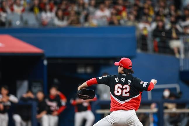 6일 경기에 등판한 정해영. /사진=KIA 타이거즈