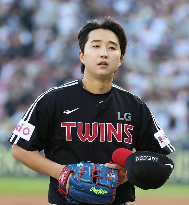 7일 잠실 두산전에 선발 등판한 LG 최채흥. 구단 제공