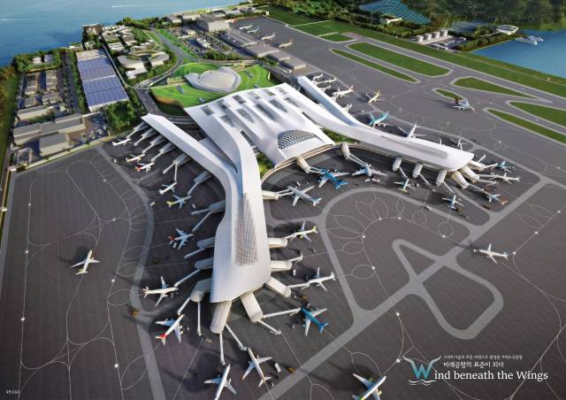 부산 가덕도신공항 조감도. 사진 제공=국토교통부.