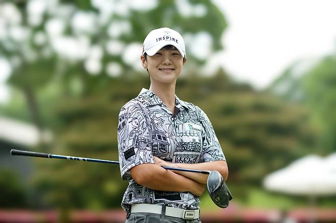 유럽여자프로골프투어(LET) 아람코 코리아 챔피언십 활약을 다짐하며 포즈를 취하고 있는 박성현. 박태성 골프전문사진기자