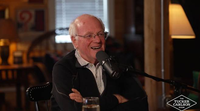 벤 코헨이 지난 6일 '더 터커 칼슨 쇼'에 출연해 "예수 그리스도를 사랑한다"고 고백하고 있는 모습. 더 터커 칼슨 쇼 캡처