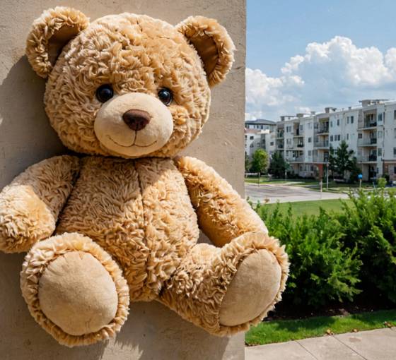 '곰돌이 아파트 단지'를 그려달라 요청하니 AI가 생성한 이미지./사진=머니투데이