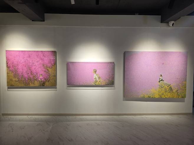 오는 31일까지 포항 갤러리 상생에서 열리는 이혜민 작가 초대전 ‘그리움, 그 아름다움에 대하여…’ 전. /갤러리 상생 제공