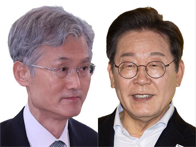 조희대(왼쪽) 대법원장과 이재명 더불어민주당 대선 후보. (사진=연합뉴스)