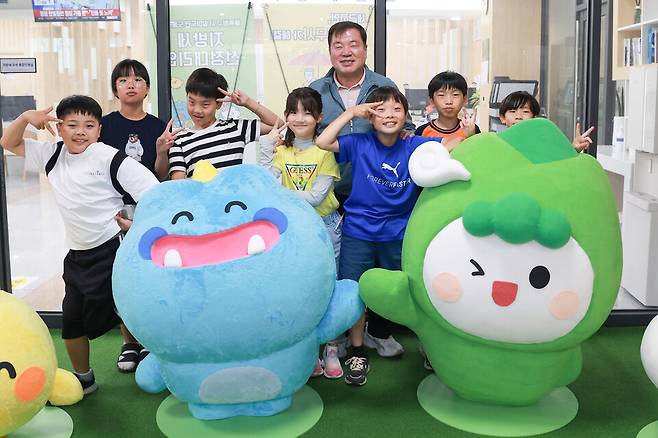 차황초등학교 산청군청 방문 체험학습 모습 ⓒ산청군