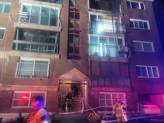 가평 청평면 다세대주택 화재현장. 가평소방서 제공