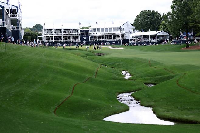 퀘일 홀로 클럽 18번홀.(사진=AFPBBNews)