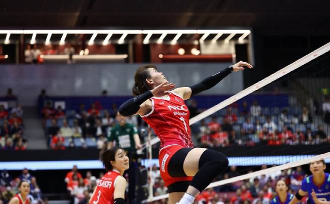 전매특허 이동공격을 펼치는 시마무라. 사진=NEC 레드로켓츠 SNS