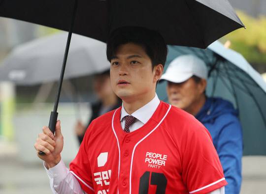 김문수 후보 지원 나선 김용태 비대위원장. 연합뉴스