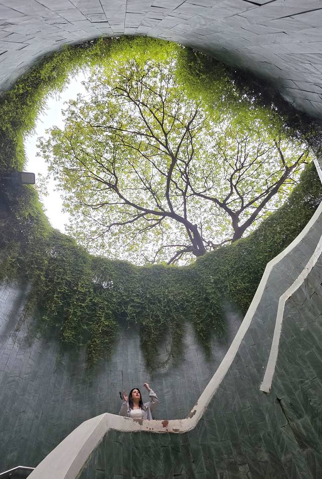 싱가포르 도심 언덕에는 사진 촬영 명소로 꼽히는 포트캐닝 공원의 트리 터널이 있다. 녹음이 우거진 숲과 콘크리트 구조물이 독특한 분위기를 빚어내 기념사진을 찍으려는 이들이 늘 길게 줄을 서는 곳이다. 본래 군사요새였던 포트캐닝 공원에는 토머스 스탬퍼드 래플스가 살았던 관저가 있었다.