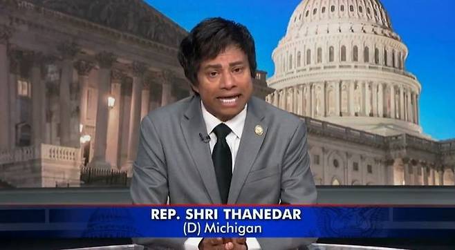 미국 민주당 소속 슈리 태너더 하원의원이 올 해 4월 28일 도널드 트럼프 대통령 탄핵소추안 발의 사실을 영상 성명을 통해 밝히고 있다. (사진=태너더 의원 X 영상 캡처) 2025.05.15.. *재판매 및 DB 금지