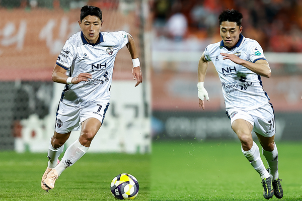 김승섭-이동준 / 사진=김천상무프로축구단 제공