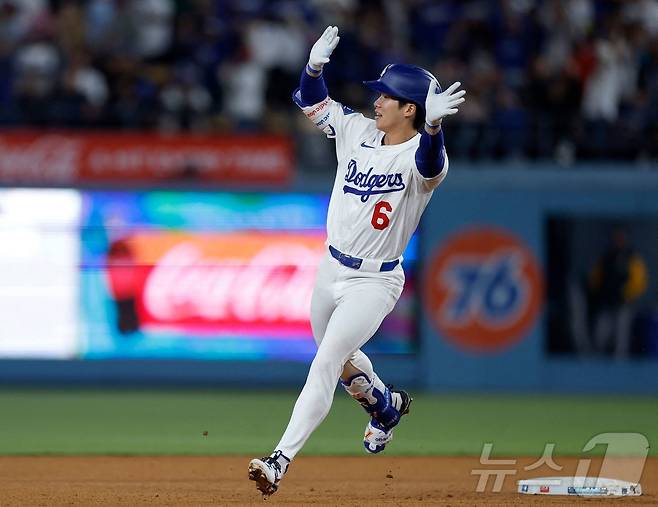 LA 다저스 김혜성은 최근 맹활약을 펼치며 팀 내 입지를 키웠다. ⓒ AFP=뉴스1