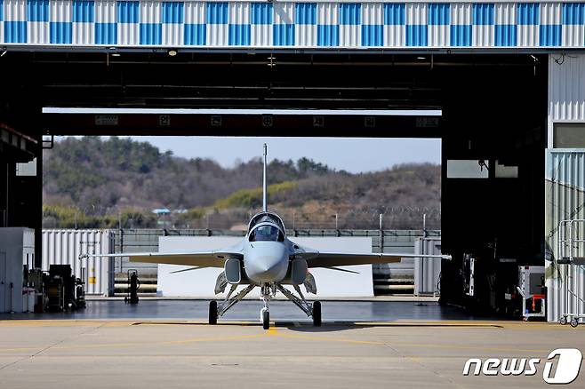 '폴란드 수출형 FA-50 1호기 의 모습. (한국항공우주산업 제공) 2023.6.7/뉴스1