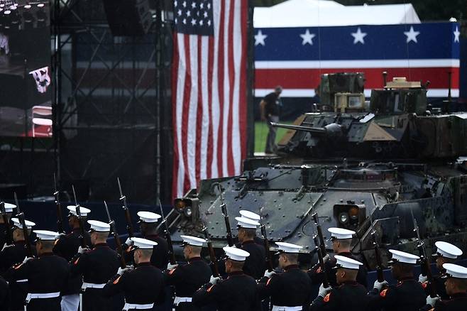 지난 2019년 7월 4일 미국 워싱턴 DC 링컨 기념관에서 열린 독립기념일 퍼레이드. 기사와 직접적 연고나 없음. 사진=AFP 연합뉴스