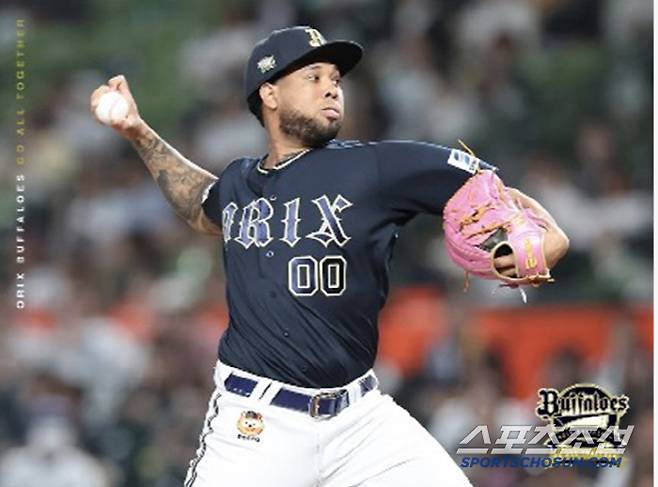 오릭스 우완 에스피노자는 지난해 7월 15일부터 15경기 연속 무승을 기록 중이다. 그는 16일 세이부전에서 8이닝 3실점 완투패를 했다. 3실점 중 2점이 비자책이다. 사진캡처=오릭스 버팔로즈 SNS