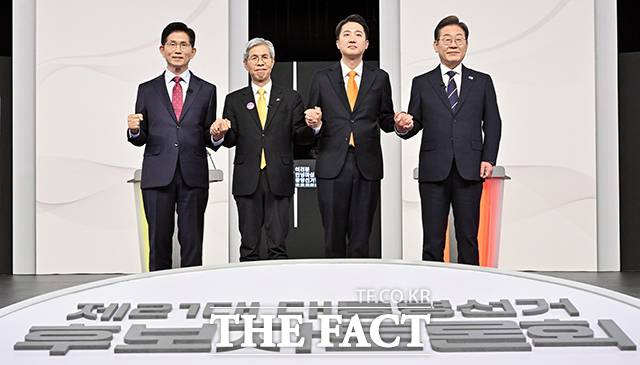 '경제' 주제로 처음 격돌하는 네 명의 대선 후보.