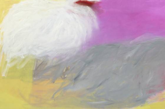 윤종숙, 구름 한 점, 2025, 캔버스에 유채, 195x250㎝. 사진 리안갤러리