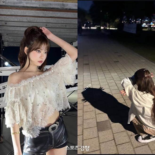 르세라핌 홍은채. 인스타그램 캡처.