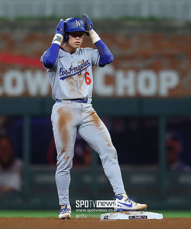 ▲ 김혜성은 최근 7경기에서 타율 6할을 치고도 팀의 플래툰 시스템에 갇혀 이날 선발 명단에서는 제외됐다.