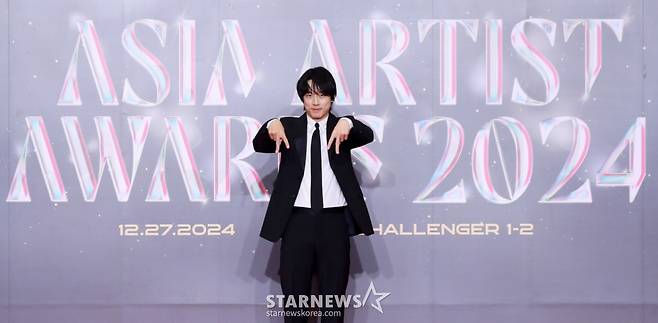 사카구치 켄타로가 '제9회 아시아 아티스트 어워즈'(The 9th Asia Artist Awards)' 레드카펫 행사에 참석해 포즈를 취하고 있다. /2024.12.27 /사진=김창현 chmt@