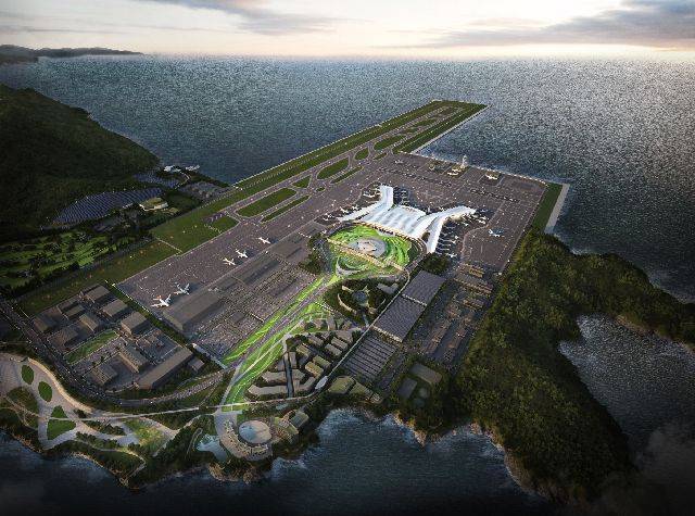 가덕신공항 조감도. 가덕도신공항건설공단 제공