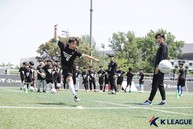 18일 용산어린이정원에서 진행된 ‘축구 페스티벌’ 모습. 사진 | 한국프로축구연맹