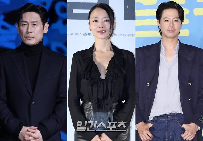 배우 설경구(왼쪽부터), 전도연, 조인성 / 사진=일간스포츠 DB