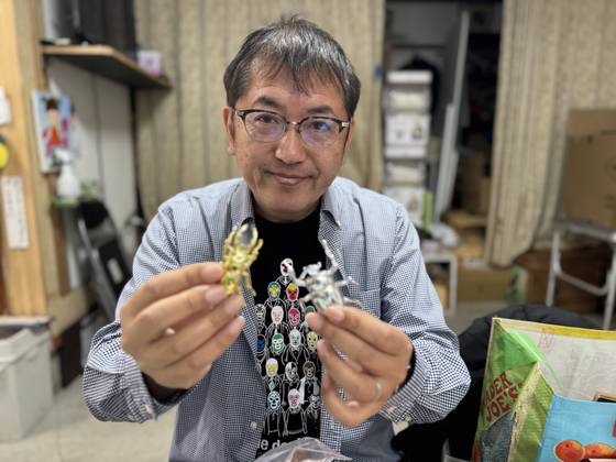 오노오 가쓰히코 일본가챠가챠협회 대표이사가 지난 9일 일본의 캡슐토이 역사를 설명하고 있다. 김현예 특파원