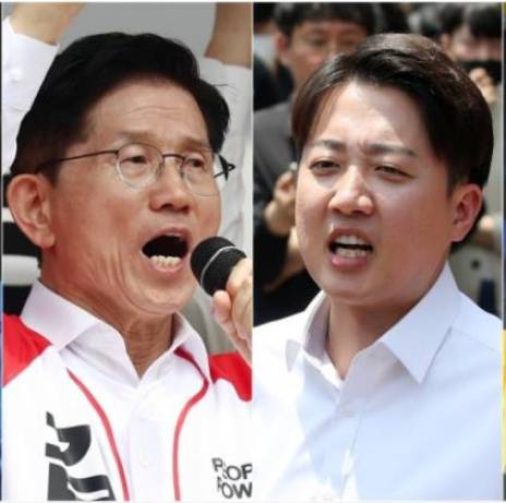 김문수 국민의힘 대선 후보와 이준석 개혁신당 후보. 연합뉴스