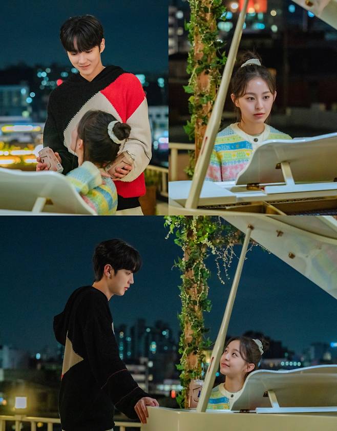 ‘사계의 봄’ 하유준X박지후, 한밤중 돌발 스킨십 ‘심쿵 모먼트’ (제공: FNC스토리)