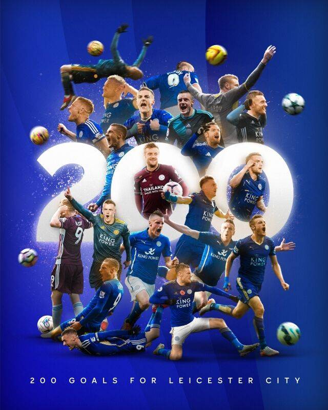 레스터 200골을 기록한 제이미 바디/레스터