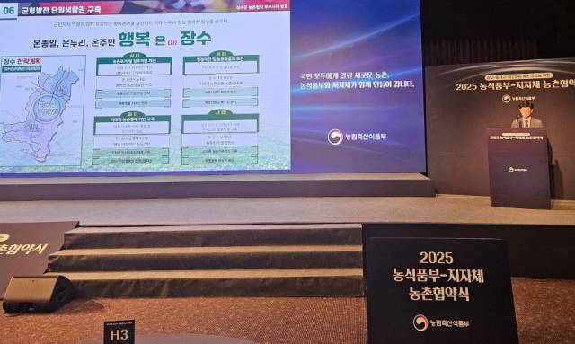 ▲장수군은 이번 협약을 통해 올해부터 2029년까지 5년간 총사업비 384억원을 투입할 수 있게 됐으며 농촌 중심지와 기초거점 활성화, 생활 서비스 확충, 교통·돌봄 등 필수 인프라 개선 사업이 단계적으로 진행될 예정이다. ⓒ장수군