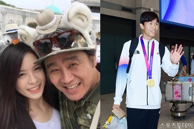 왼쪽 이연지와 이광기, 오른쪽 정우영