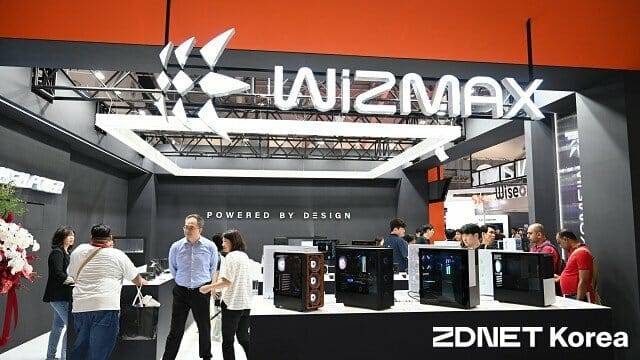 타이베이 난강전람관 내 한미마이크로닉스 '위즈맥스' 부스 전경. (사진=지디넷코리아)