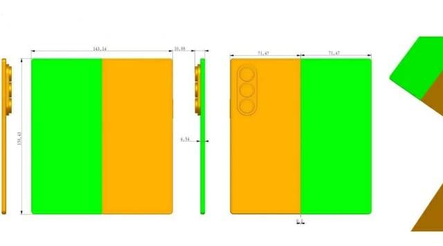 샘모바일이 삼성 갤럭시Z폴드7 CAD 파일을 입수해 보도했다. (출처=샘모바일)