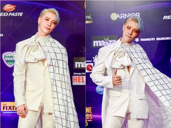 가수 아우라(AOORA), 한국인 최초 인도 발리우드 시상식 참석 (제공: 일공이팔, HBC HOUSE, vectormob)