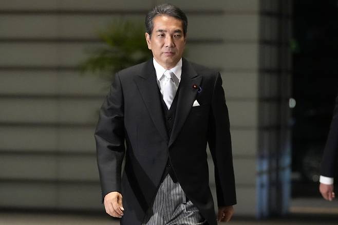 에토 다쿠 일본 농림수산상이 지난해 11월11일 도쿄 총리 관저로 들어서고 있다. 2025.05.20 도쿄=AP/뉴시스