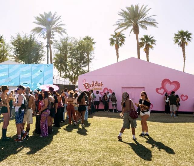 미국 캘리포니아주에서 개최된 코첼라 페스티벌에 마련된 삼양식품의 불닭 부스. 삼양식품 제공