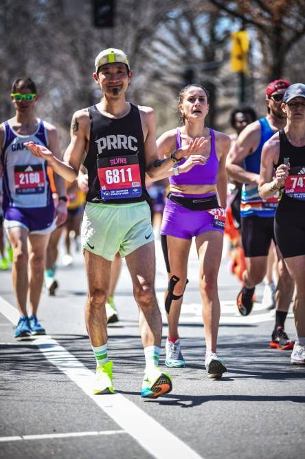 2024년 보스톤 마라톤에 출전한 김울프 작가 본인 제공