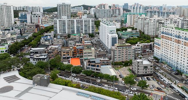 21일 찾은 울산 남구 옥동 도시재생 뉴딜사업지 전경. 이수화 기자