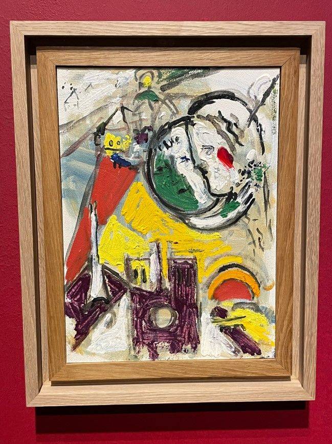 세계 최초로 공개된 샤갈 〈일요일〉 스케치 Sketch for "Sunday" (1953), 32.7×24cm, Oil on plywood *재판매 및 DB 금지