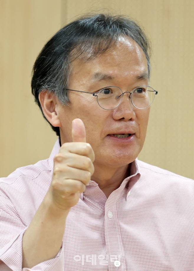 정재왈 서울시향 대표가 최근 서울 종로구 서울시향 사무실에서 이데일리와 인터뷰를 하고 있다. (사진=방인권 기자)