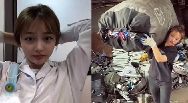 슝씨가 의사로 일하는 모습과 고물상에서 일하는 모습. /나우뉴스