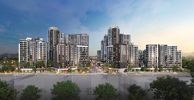 서울 은평구 대조동 88, 89번지 일원에 들어서는 ‘힐스테이트 메디알레’ 투시도. 현대건설 제공