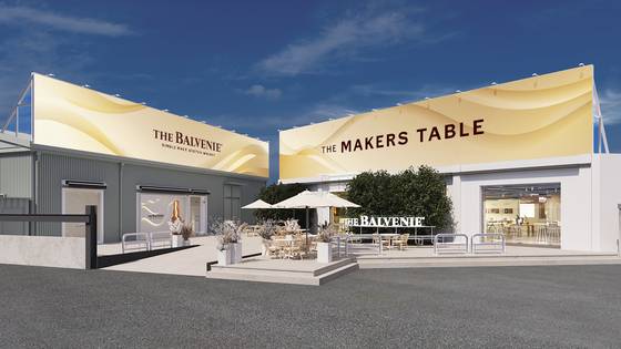 서울 성수동 피치스 도원에서 열리는 ‘발베니 메이커스 테이블’ 팝업스토어 전경. 사진 발베니