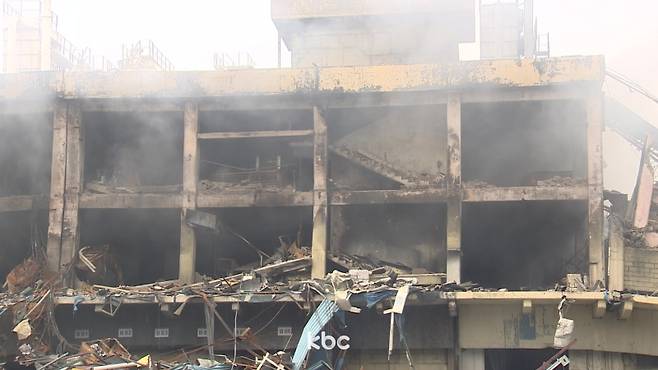 ▲ 금호타이어 광주공장 화재 현장